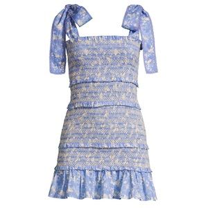 LoveShackFancy Smocked Cotton Dress Size P